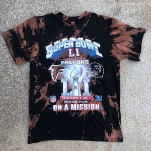 Custom Atlanta Falcons tie dye graphic t-shirt